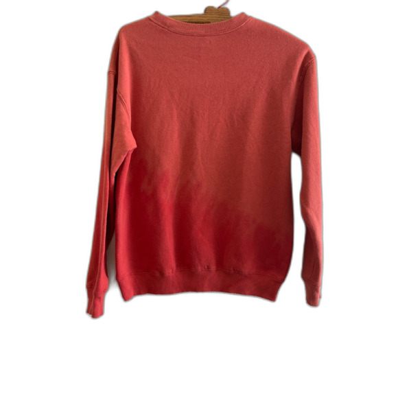 NWT Woodstock Peace Love Music Cotton Red Cotton Blend Sweatshirt New Festival M - Picture 6 of 9